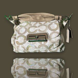 Coach Purse (light grey/tan)